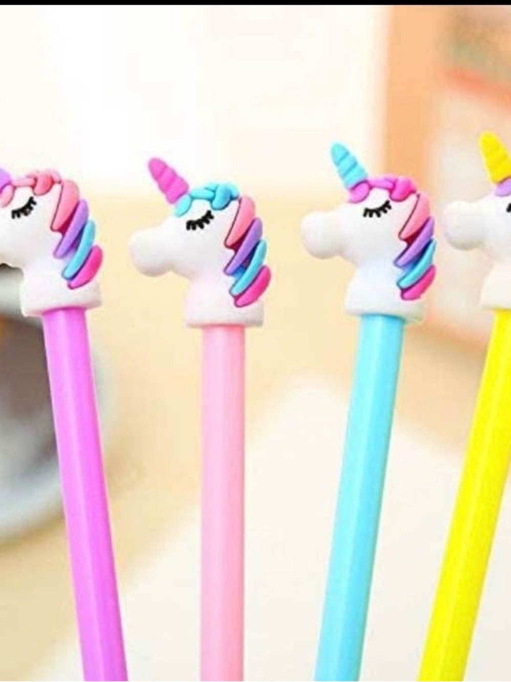 4pcs Unicorn Head Pens